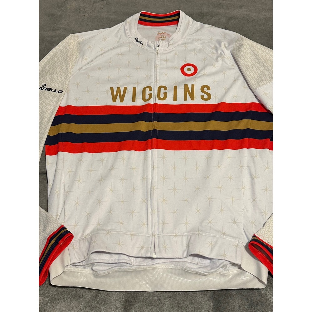 Rapha Team Wiggins Mens Large LS Core Cycling Jersey